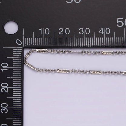 Dainty Stainless Steel 1.5mm Cable Chain 19.6 Inch Necklace in Silver | WA-2396