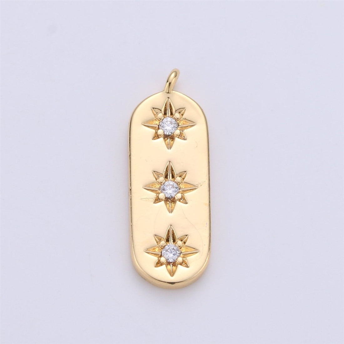 Dainty Star Charm, Triple Star Charm in 14K Gold Filled for Necklace Earring Bracelet Charm for Jewelry Making Supply, C-00585