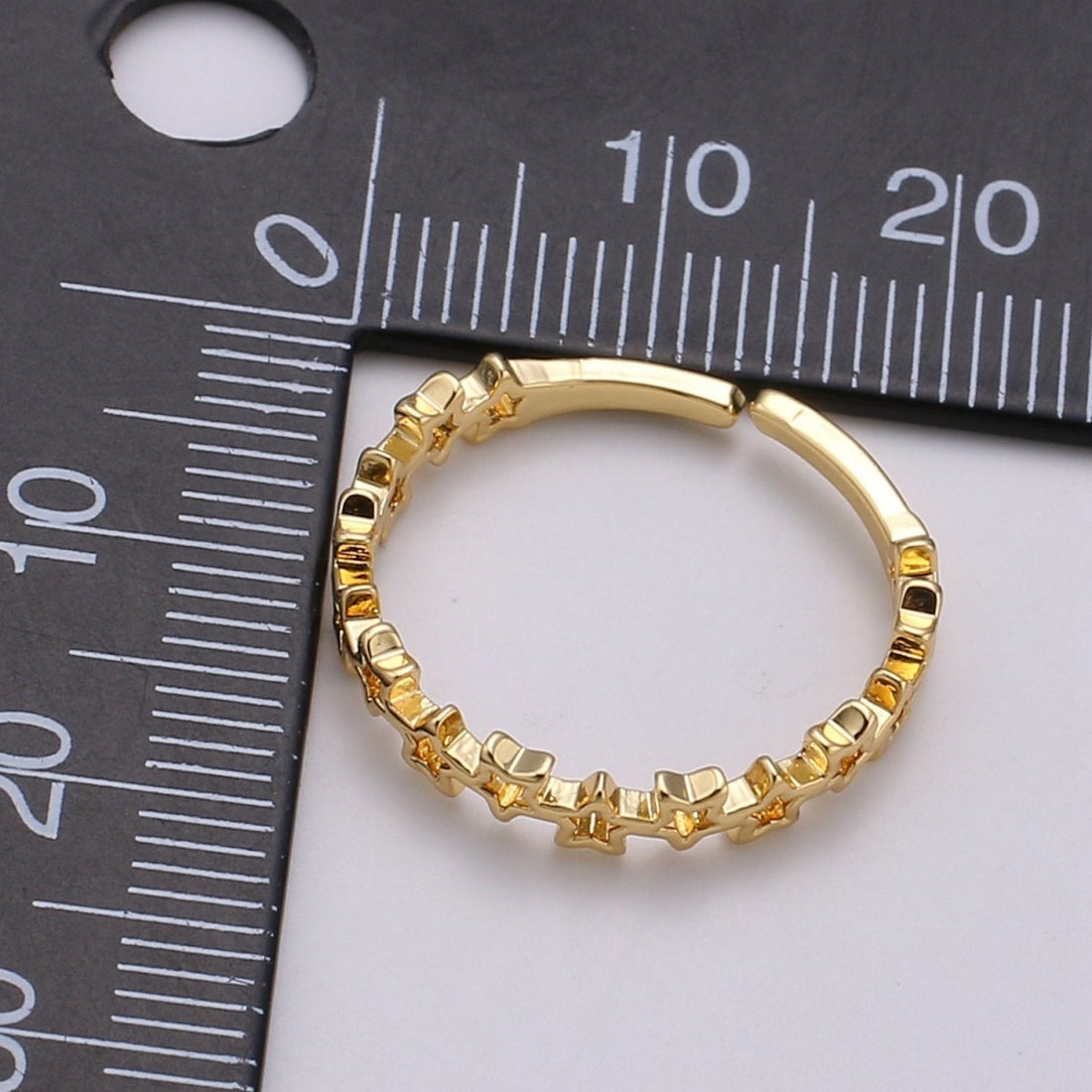 Dainty Star Ring, Gold Minimalist Ring, Stacking Rings for Women, Simple Open Ring, 18k Gold Filled Ring, Gift for Her R-154