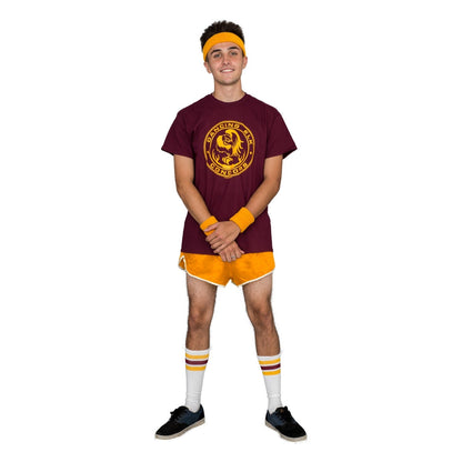 Dancing Elk Condors Halloween Costume T-Shirt Tee with Striped Sleeves Cosplay