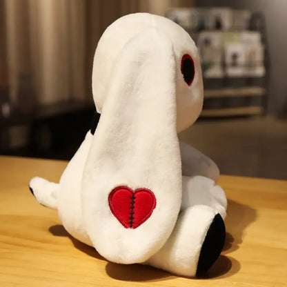 Dark Series Plush Bunny Toy - Gothic Rock Style Easter Rabbit Plushie