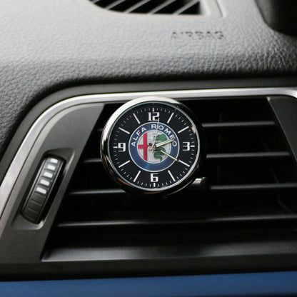 Dashboard Car Clock Air Clip Interior Car Accessories Car Dashboard Clock Cars Air Vent Clip Quartz Clocks Mini Luminous Quartz Analog Watch Universal Pocket Stick On Clock Perfect Decoration for Boats Bikes Auto Home Decoration