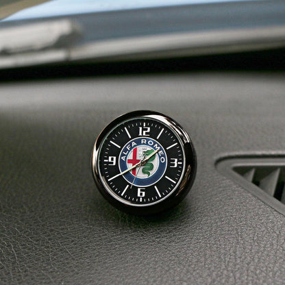 Dashboard Car Clock Air Clip Interior Car Accessories Car Dashboard Clock Cars Air Vent Clip Quartz Clocks Mini Luminous Quartz Analog Watch Universal Pocket Stick On Clock Perfect Decoration for Boats Bikes Auto Home Decoration
