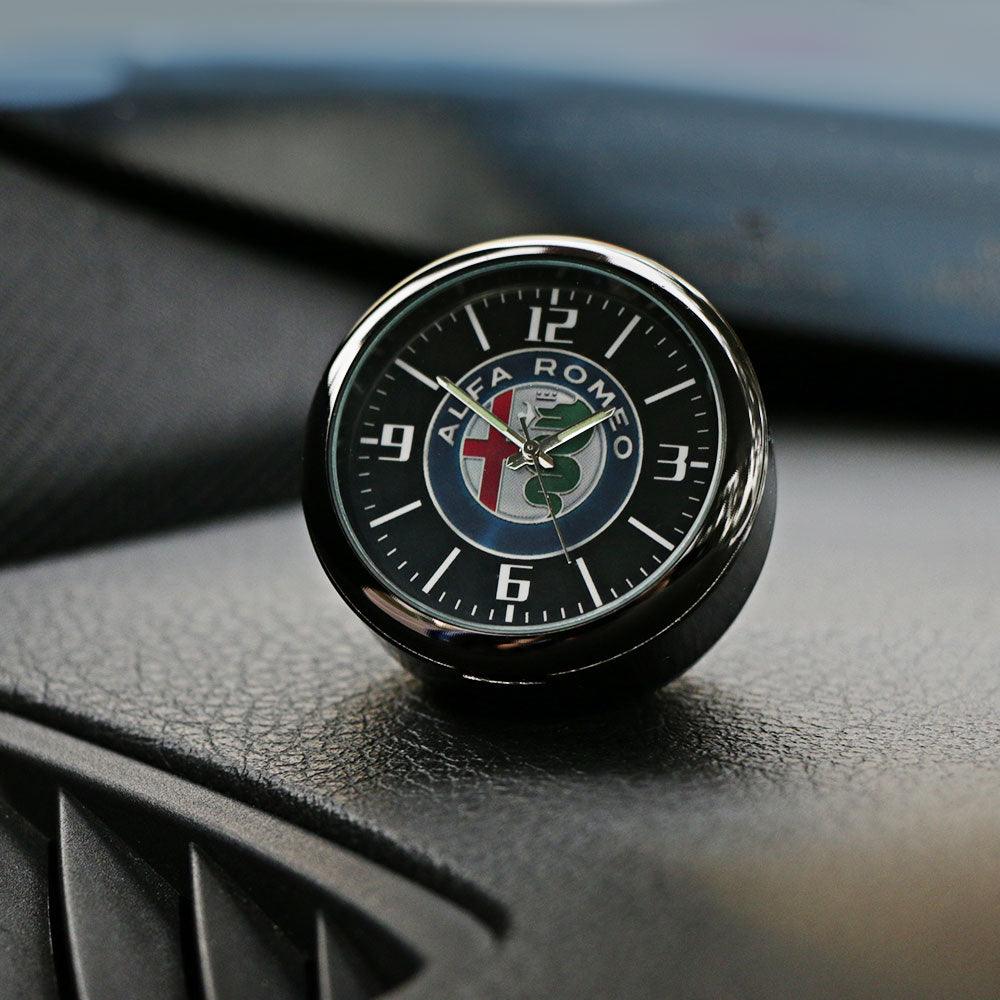 Dashboard Car Clock Air Clip Interior Car Accessories Car Dashboard Clock Cars Air Vent Clip Quartz Clocks Mini Luminous Quartz Analog Watch Universal Pocket Stick On Clock Perfect Decoration for Boats Bikes Auto Home Decoration