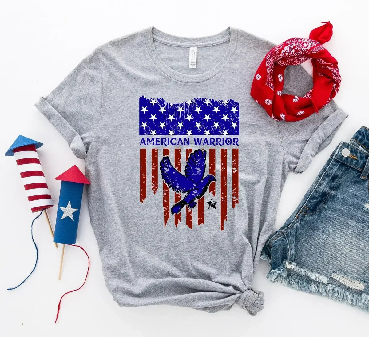 American Warrior T-shirt – Premium Ring-Spun Cotton Tee for Strength &amp; Pride