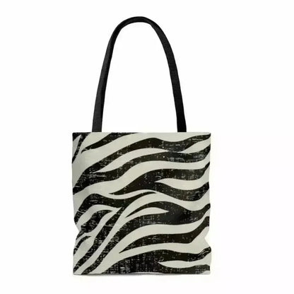 Double-Sided Zebra Print Beach Tote Bag - Medium | Femstylo