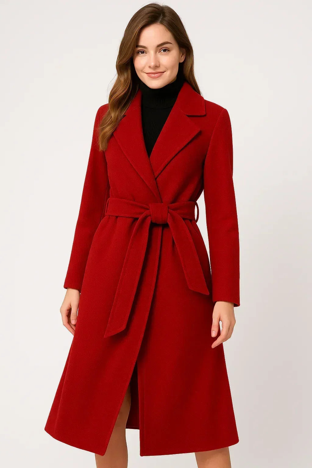 Autumn &amp; Winter Temperament Korean Wool Coat for Women – Elegant &amp;