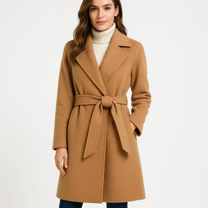 Autumn &amp; Winter Temperament Korean Wool Coat for Women – Elegant &amp;