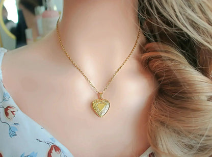 18 Karats Heart Locket Necklace - Cute &amp; Meaningful Jewelry