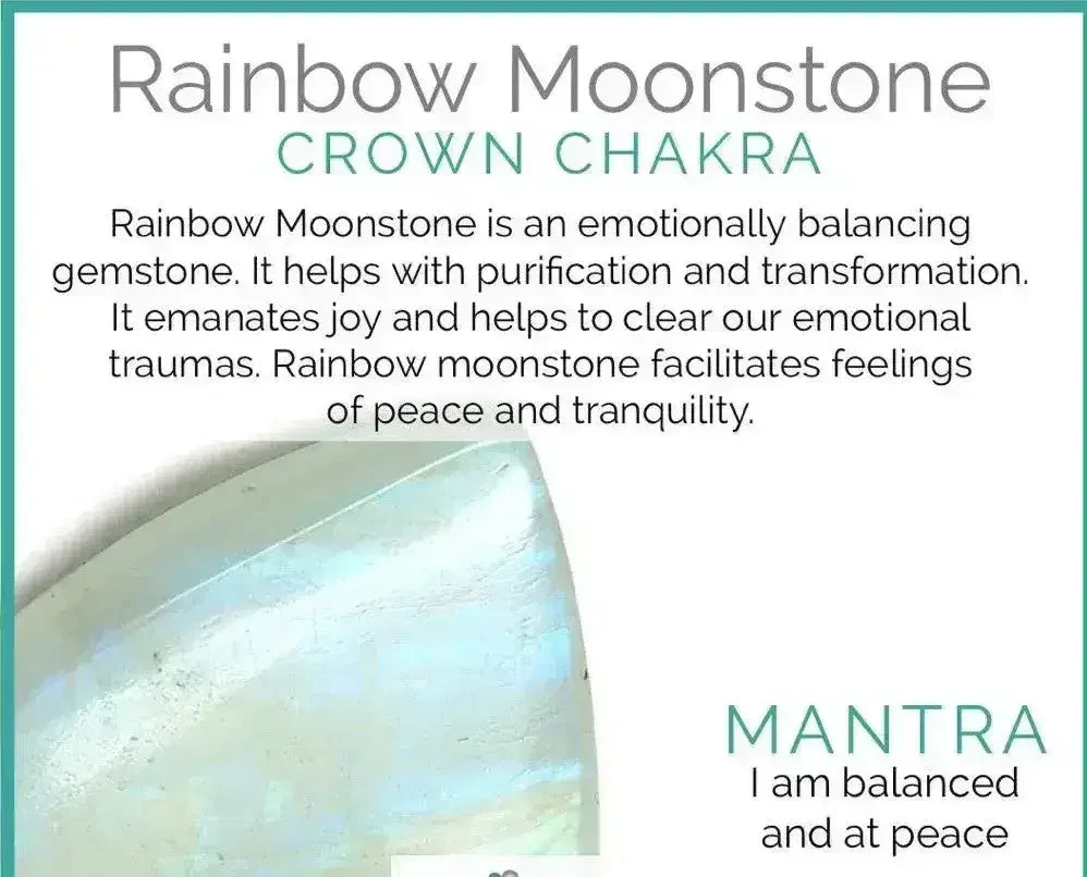 Blue Flash Labradorite &amp; Rainbow Moonstone Stretch Bracelet!