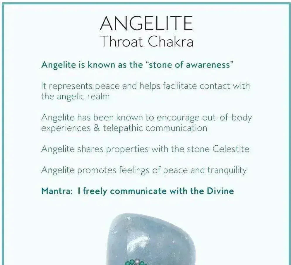 Angelite Celestite &amp; Crystal Quartz Bracelet! Genuine Gemstones!