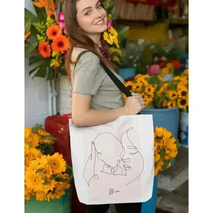 Mom and I Tote Bag - Double-Sided Print Medium Shopper