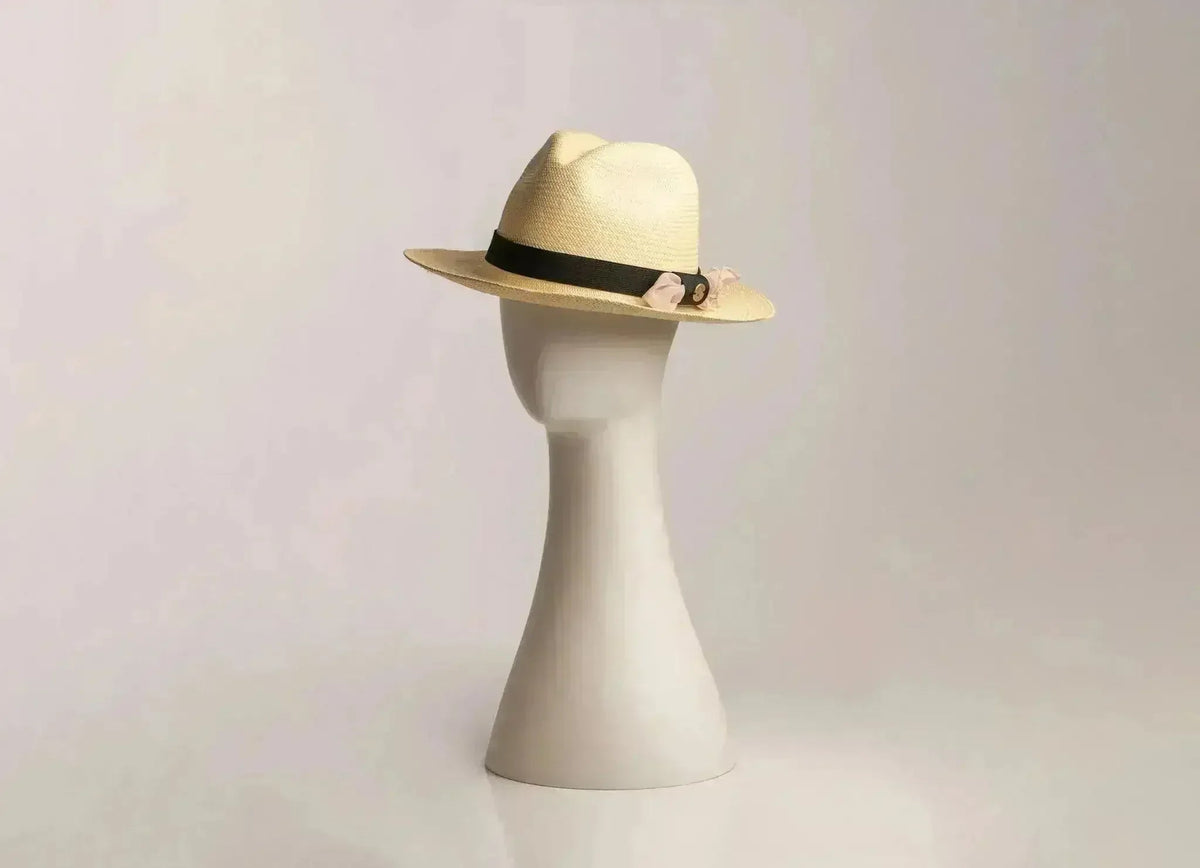 Handwoven Panama Hat - Ecuadorian Fino Straw Fedora - Unisex Luxury