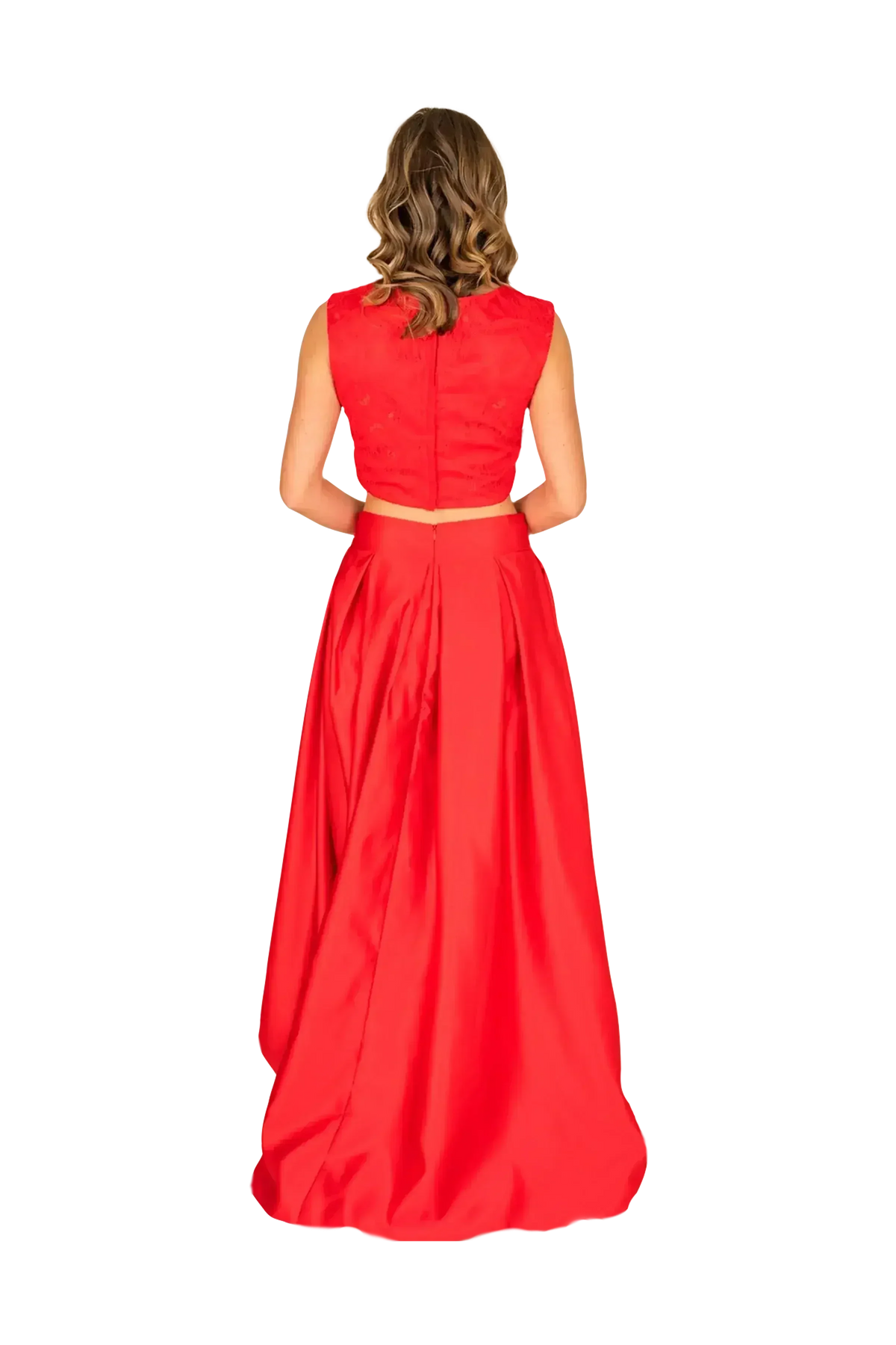 Formal Train Skirt &amp; Lace Top Combo