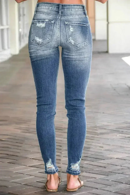 Fashion Destroyed Skinny Fit Women&