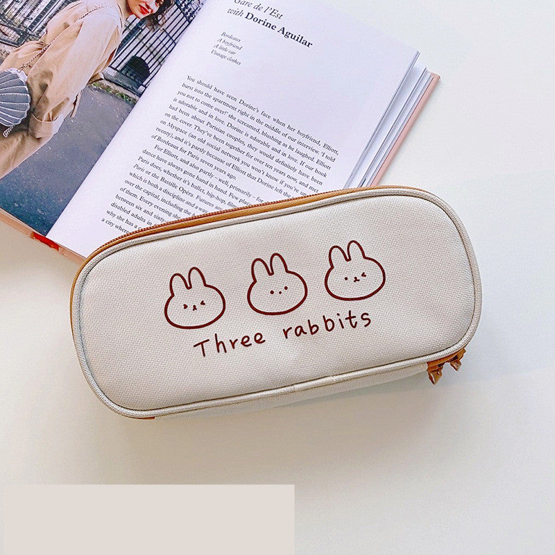 Literature And Art Oxford Cloth Student Pencil Bag Stationery Box