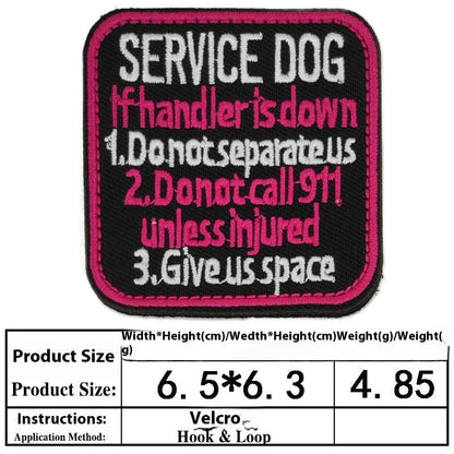 Pet Dog Accessories Embroidered Velcro New Pet Clothing Decorative Sticker Computer Embroidery Chapter