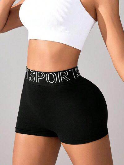 High Waist Active Shorts for Women with Stretchy Fit