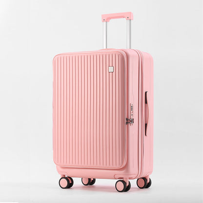 Front Open Luggage 20-inch Boarding Drop-resistant Trolley Case Extended Luggage Case