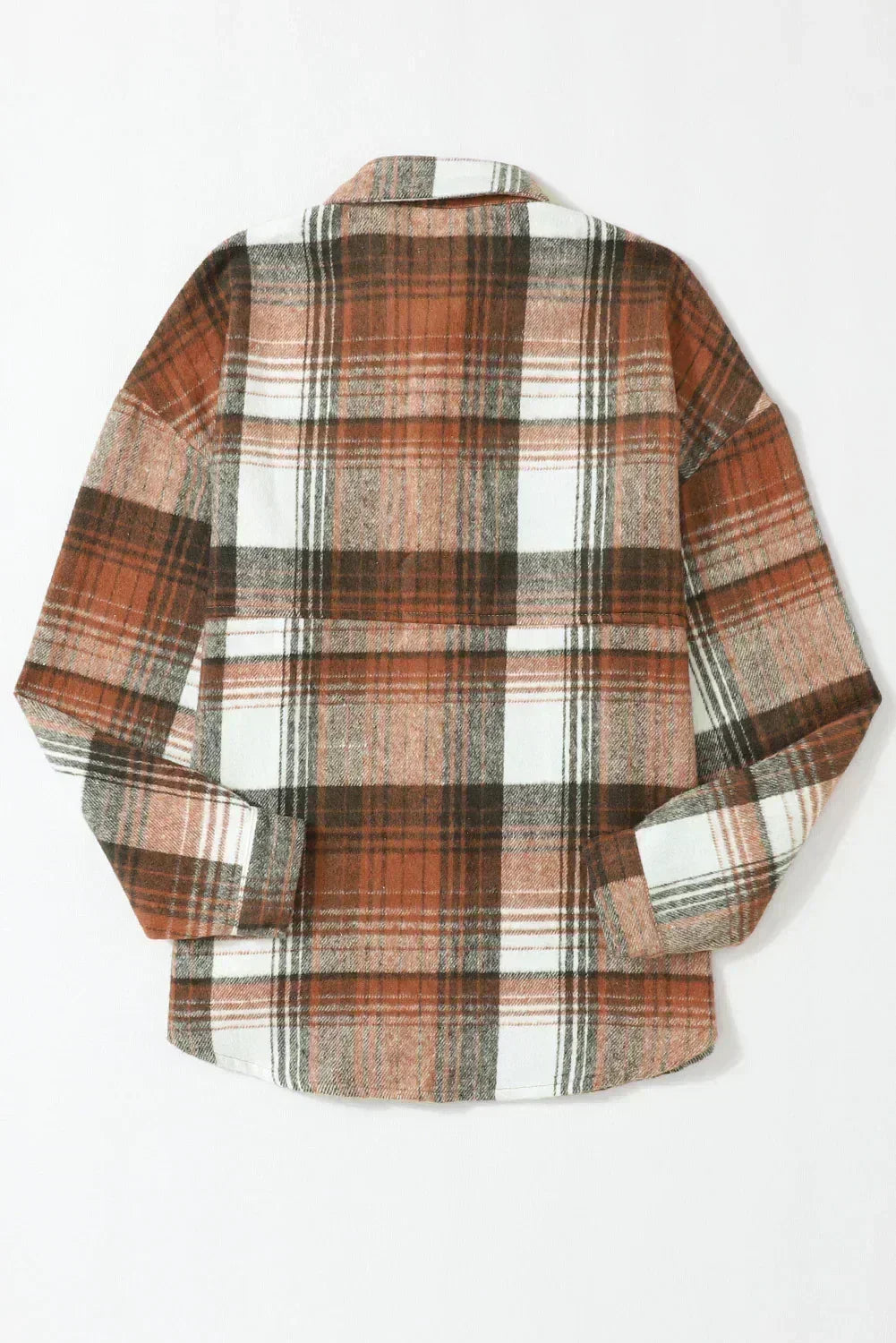 Pink &amp; Grey Button Up Plaid Flannel Shacket – Femstylo