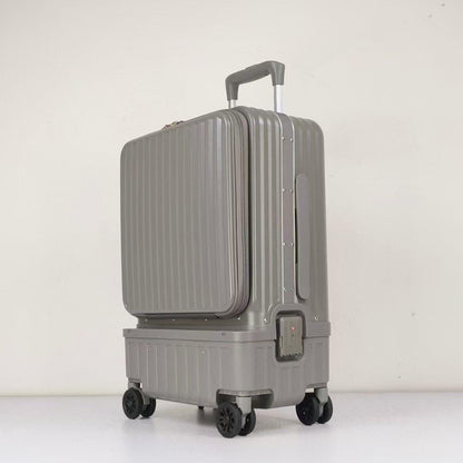 Multifunctional Side-opening High-capacity Suitcase With Dry-wet Separation And An Aluminum Frame