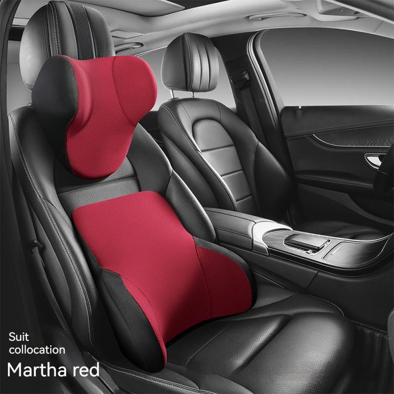 Memory Foam Three-dimensional Hydrophobic Lumbar Support Pillow Oil-proof Light Luxury Comfortable Breathable Car Automotive Headrest
