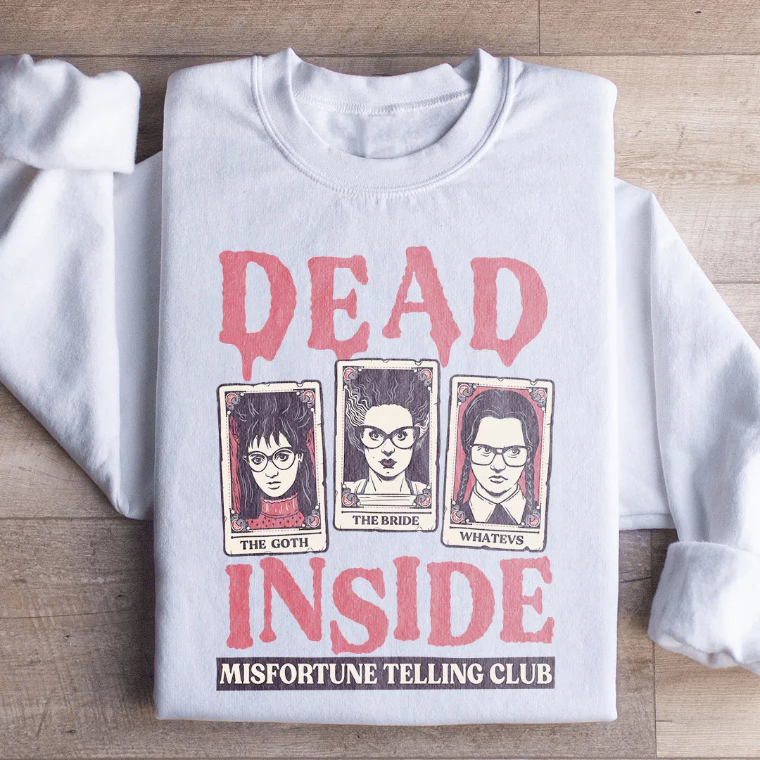 Gothic Horror Tarot Card Fleece – \"Dead Inside Misfortune Telling Club\"