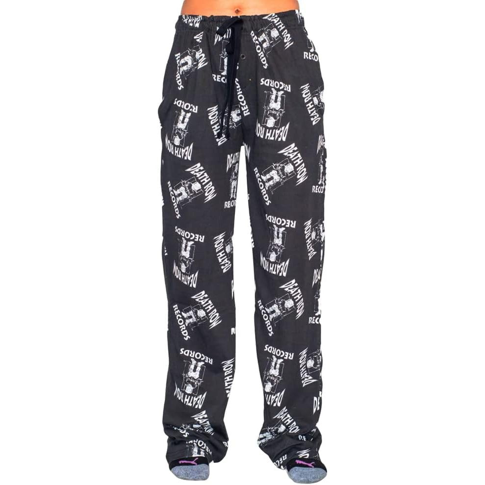 Deathrow Records Logo Toss Adult Sleep Lounge Pants