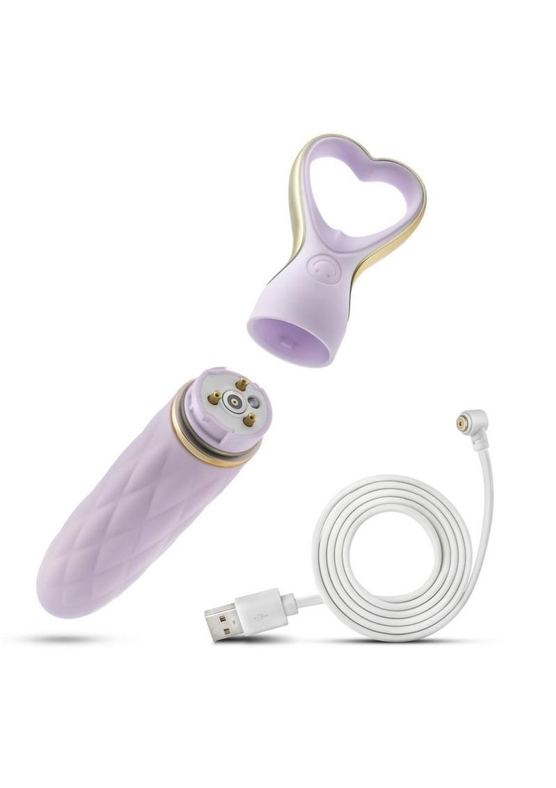Délìce Heartthrob Rechargeable Silicone Vibrating Massager Lavender