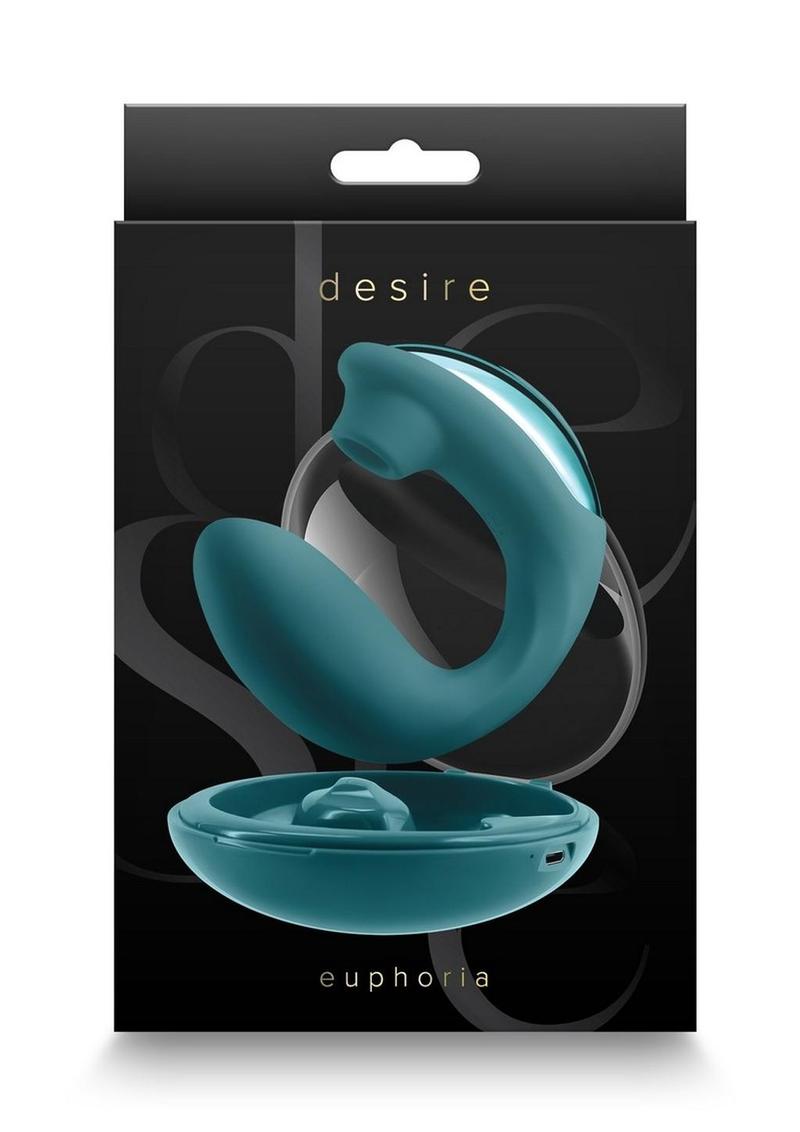 Desire Euphoria Dual-End Vibrator Air Pulse And Clitoral Stimulation