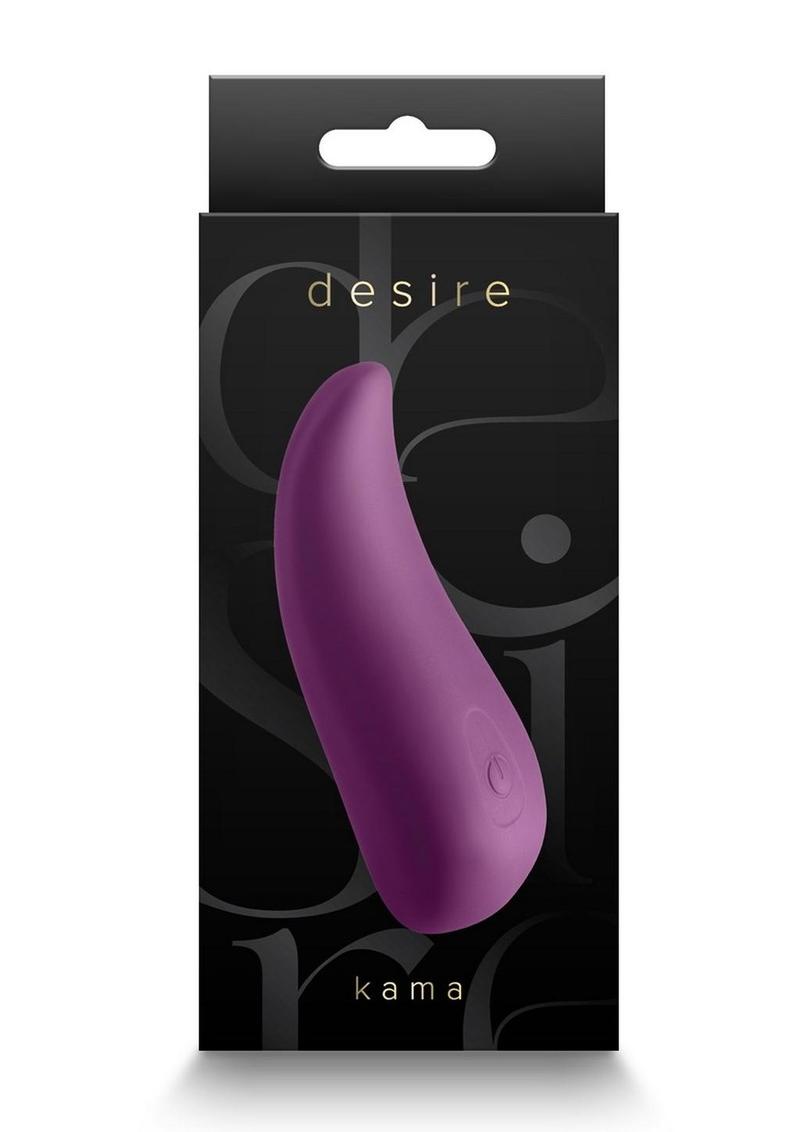 Desire Kama Rechargeable Silicone Vibrator Elegant Curved Design