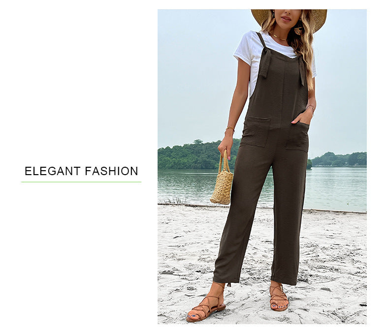 Summer Suspender Pocket Jumpsuit