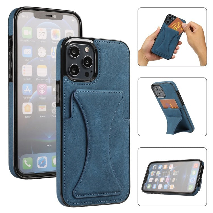 Leather Wallet Phone Case Card Holder Kickstand