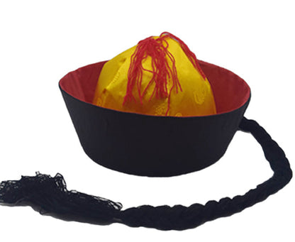 Black Dance Table Performance Hat Emperor Qianlong Hat