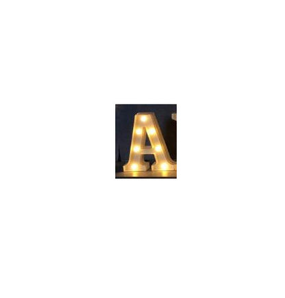 Luminous LED Letter Number Night Light English Alphabet Number Battery Lamp Romantic Wedding Christmas Party Decoration