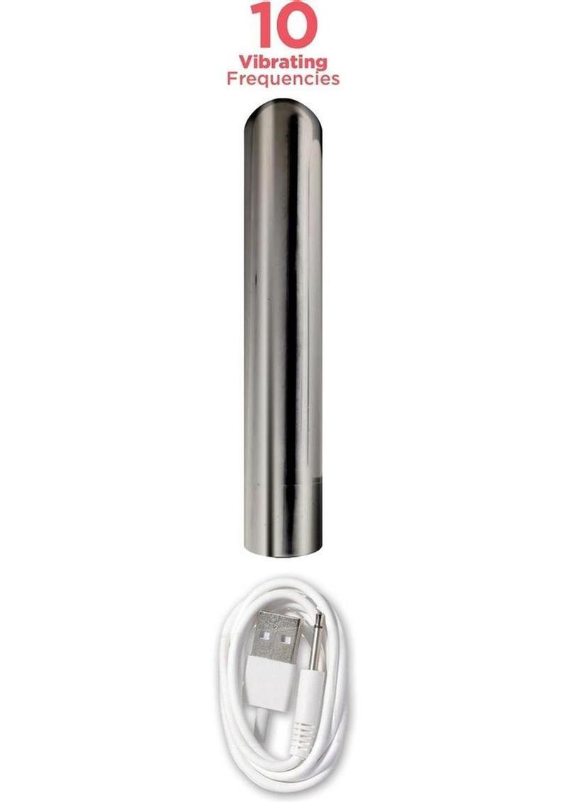 Dickboy Vibes Rechargeable Silicone Multi-Speed Dildo 6in Vanilla