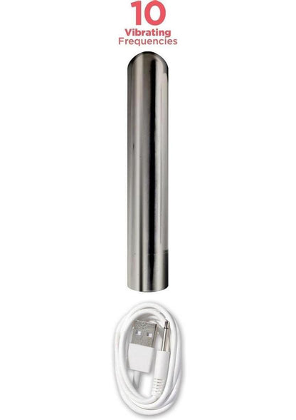Dickboy Vibes Rechargeable Silicone Multi-Speed Dildo 6in Vanilla