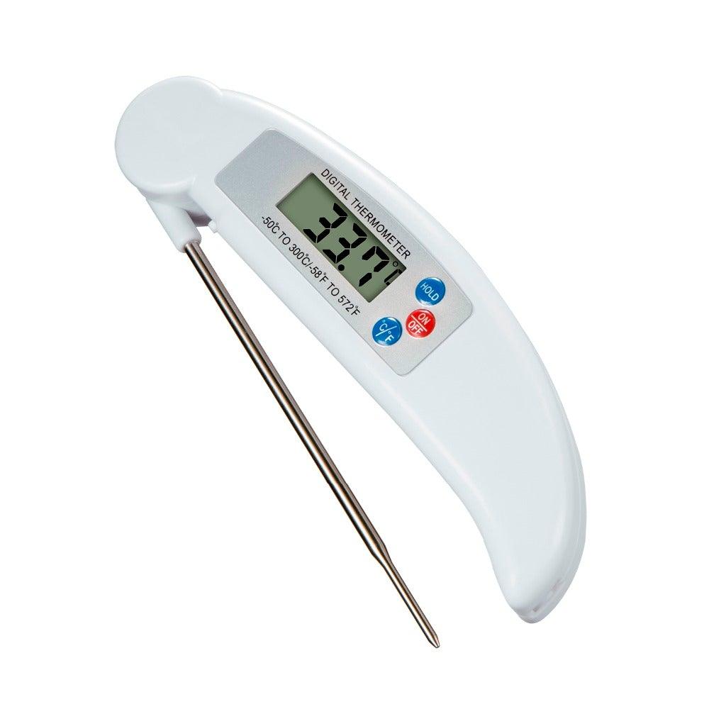 Digital Foldable Thermometer Food BBQ Meat Oven Instant Read Food Thermometer For Cooking Digital Kitchen Thermometer Probe With Backlight &amp; Reversible Display Cooking Thermometer For Folding Kitchen Thermometer For Cooking Water Oil Grill Tools