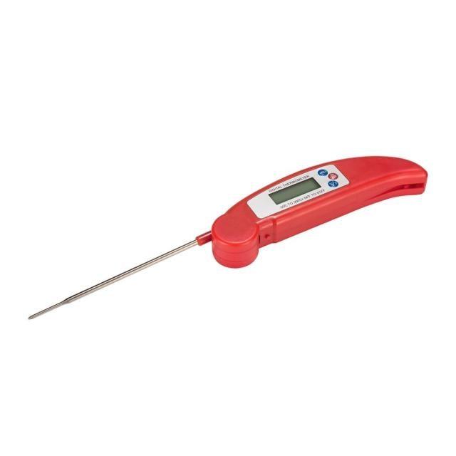 Digital Foldable Thermometer Food BBQ Meat Oven Instant Read Food Thermometer For Cooking Digital Kitchen Thermometer Probe With Backlight &amp; Reversible Display Cooking Thermometer For Folding Kitchen Thermometer For Cooking Water Oil Grill Tools