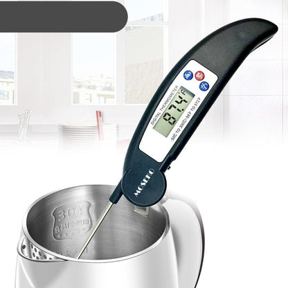 Digital Foldable Thermometer Food BBQ Meat Oven Instant Read Food Thermometer For Cooking Digital Kitchen Thermometer Probe With Backlight &amp; Reversible Display Cooking Thermometer For Folding Kitchen Thermometer For Cooking Water Oil Grill Tools