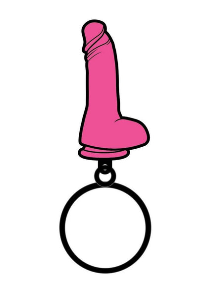 Pink Dildo Keychain