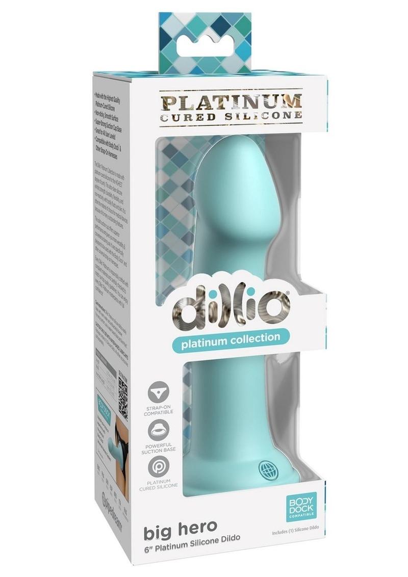 Dillio Platinum Big Hero 6in Silicone Dildo Strap-On Compatible