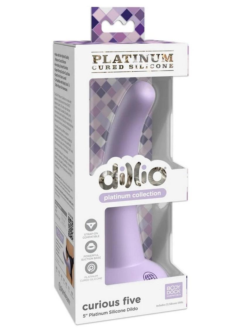 Dillio Platinum Curious Five Platinum Silicone Dildo