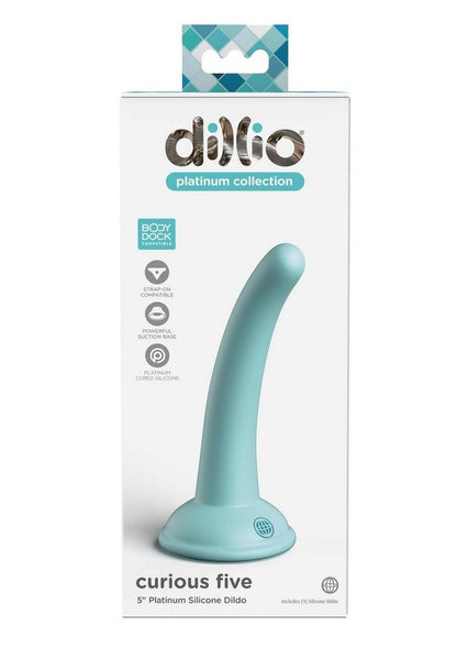 Dillio Platinum Curious Five Platinum Silicone Dildo
