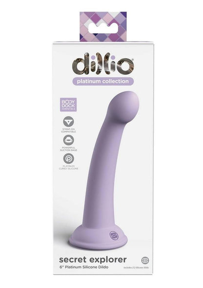 Dillio Platinum Secret Explorer Body Dock Silicone Dildo
