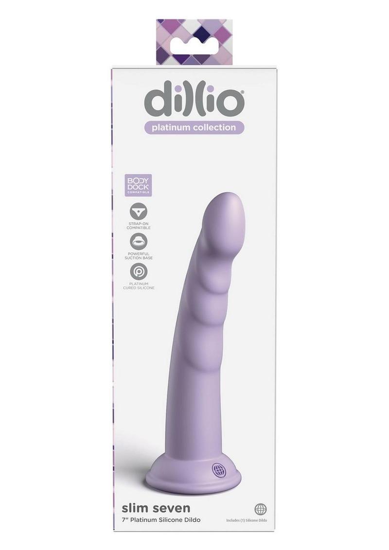 Dillio Slim Seven Lavender Silicone Dildo