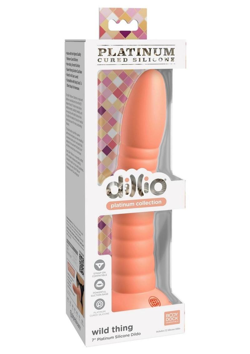 Dillio Platinum Wild Thing Ribbed Silicone Dildo