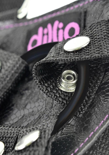 Dillio 6in Strap-On Suspender Harness Set Includes Silicone Dildo
