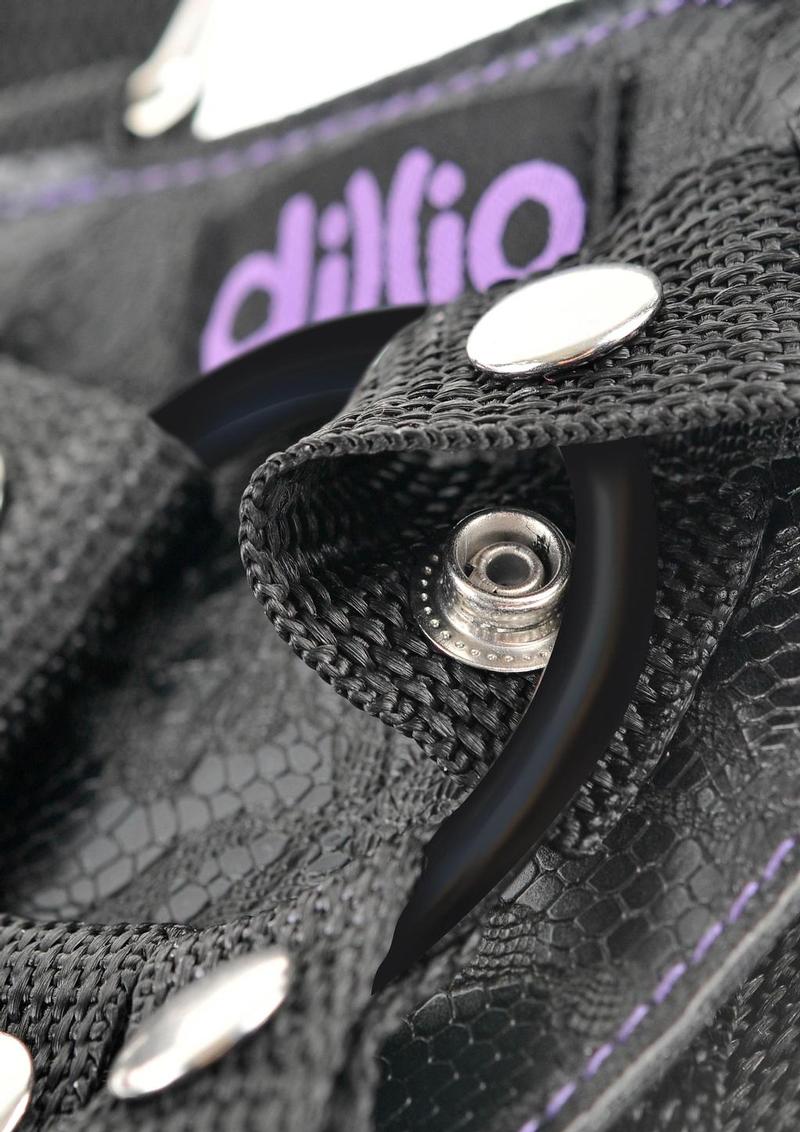 Dillio 6in Strap-On Suspender Harness Set Includes Silicone Dildo