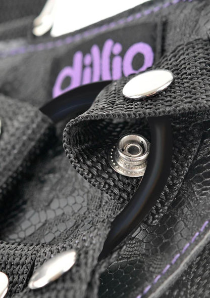 Dillio 6in Strap-On Suspender Harness Set Includes Silicone Dildo